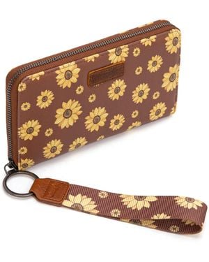 Wrangler Portafoglio da donna con laccetto da polso - Marrone