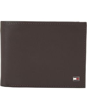 Tommy Hilfiger Eton Cc Flap And Coin Pocket Wallets - Black