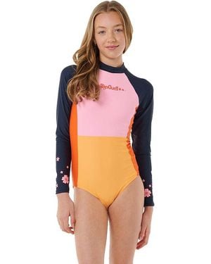 Rip Curl High Tide Langarm Rashguard Badeanzug - Mehrfarbig