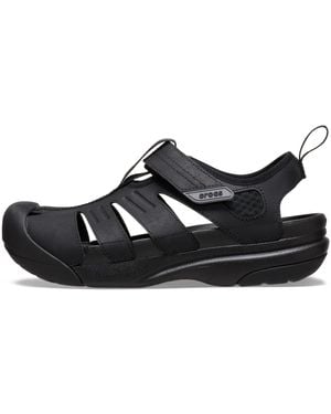 Crocs™ Yukon Fischer Sandale - Schwarz