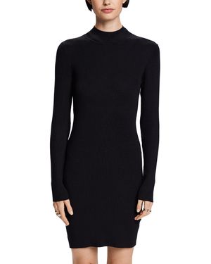 esprit samtkleid schwarz