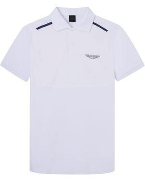Hackett Am Hybrid Team Polo - White