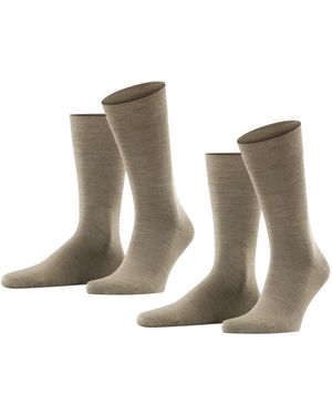 Esprit Basic Wool Multipack M So laine coton unies lot de 2 paires - Neutre