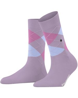 Esprit Burlington Covent Garden W So Cotton Patterned 1 Pair Socks - Purple