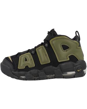 nike air uptempo green and black