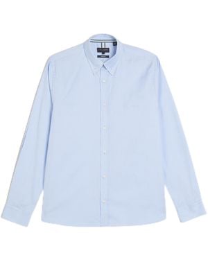 Ted Baker S Allarde Ls Regular Branded Oxford Shirt - Blue