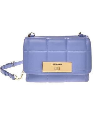 Love Moschino , JC4419PP0FKR0, Borsa a Spalla Donna , Azzurro, Taglia unica - Blu