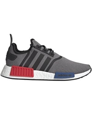 adidas Mens Nmd R1 Lace Up Trainers Shoes Casual - Green, Grey Four, 5.5 Uk