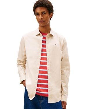 Tommy Hilfiger Tjm Original Stretch Shirt Dm0dm04405 - Bianco