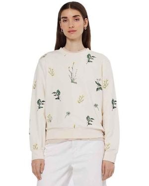 Scotch & Soda All Over Embroidery Regular Sweatshirt - Grau