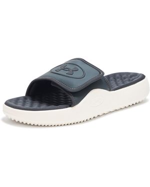 Under Armour Ignite Pro 8 Slide Sandal, - Blue