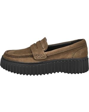 Clarks Torhill Penny Mocassini Donna - Marrone