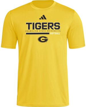 adidas S Pregame Short Sleeve T-shirt - Yellow