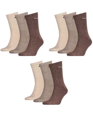 PUMA Sportsokken Unisex 9p - Naturel
