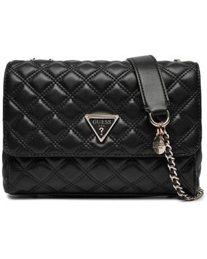 Guess Giully Two Compartment Convertible Flap Black - Nero