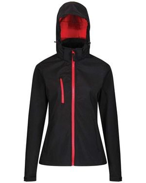 Regatta Professional Venturer 3-Layer Printable Hooded Softshell Jacket Giacca - Nero