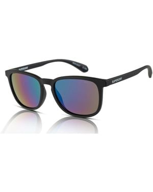 Superdry Sds-5027 Sunglasses 104 Black/oil Slick Mirror
