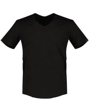 Replay T-Shirt Kurzarm mit V-Ausschnitt - Schwarz