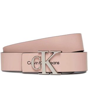 Calvin Klein Calvin Klein Monogram Hardware Belt 30MM W95 Pale Conch - Pink