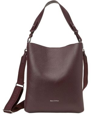 Marc O' Polo Borsa a tracolla Brinja Hobo Bag Dark Aubergine bordeaux - Viola