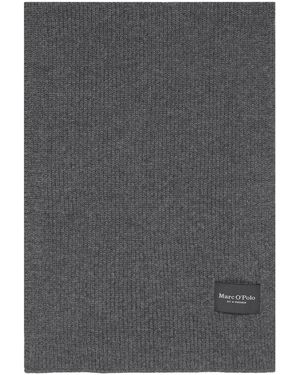 Marc O' Polo Knitted Scarf Graphite Grey Melange - Grau