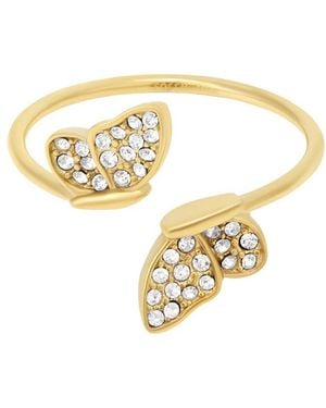 Fossil Ringe aus Edelstahl offen - Mettallic