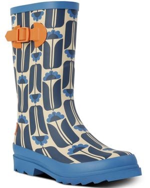 Regatta Navy Tall Flowers - 3 - Blue