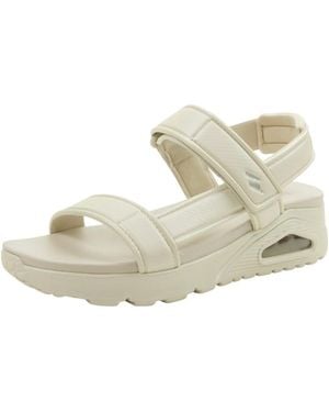 Skechers Uno-basically Pretty Off-white Sandals - Metallic