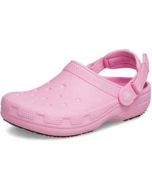 Crocs™ Classic Work Clogs Pink Tweed 6 M