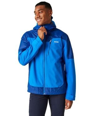 Regatta S Highton Stretch Iii Full Zip Waterproof Jacket - Blue