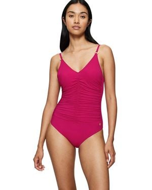 Triumph Summer Twist Op Traje de baño de una Pieza - Morado