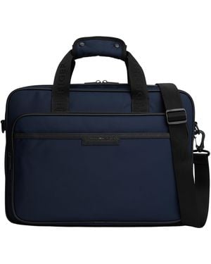 Tommy Hilfiger 's Repreve Laptop Bag With Trolley Strap - Blue