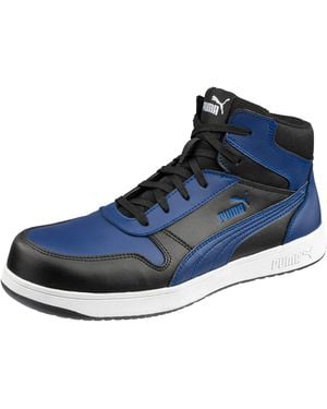 PUMA Safety Front Court MID S3 ESD FO HRO SR Scarpe antinfortunistiche unisex antiscivolo senza metallo tappo in fibra di vetro - Blu