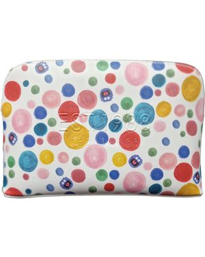Ted Baker Matilly Washbag Cosmetic Bag Toiletry Bag Flirty Monster Spot Design - White