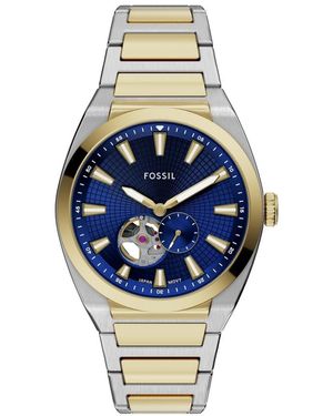 Fossil Orologio Analogico Automatico Uomo con Cinturino in Acciaio Inossidabile ME3275 - Metallizzato