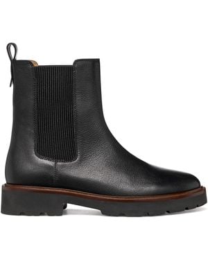 Geox Stivaletti da donna NORIZE in pelle liscia nera - Nero