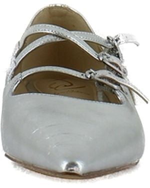 Sam Edelman Cass Mary Jane Flat Soft Silver 7 Medium - Gray