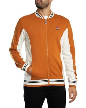 Fila Uomo Giacca Sportiva Da Baseball Settanta - Arancione