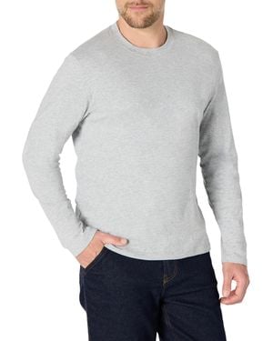 Amazon Essentials Camiseta de manga larga de ajuste relajado Hombre - Gris