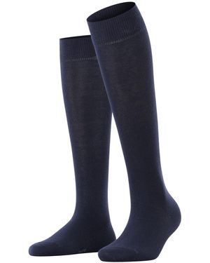 Esprit Calcetines hasta la rodilla básicos Pure de algodón orgánico largo monocolor - Azul