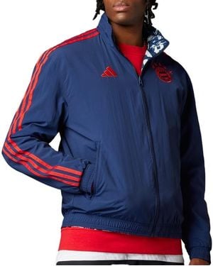 adidas Bayern Munich Reversible Jacket Navy 2023 - Blue