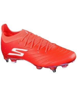 Skechers S Skx 01 Soft Ground Football Boots Coral 10 - Red
