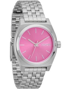 Nixon Medium Time Teller A1130. 100m Water Resistant 's Watch - Pink