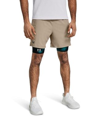 Under Armour 1373718-203-xs Ua Vanish Woven 6' Shorts Timberwolf Taupe Xs - Black