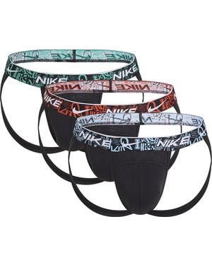 Nike E-day Stretch Jockstrap 3 Eenheden L - Metallic