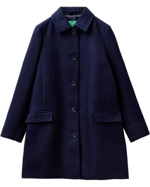 Benetton SPOLVERINO 2JZADN053 Cappotto - Blu