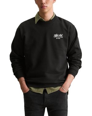 Marc O' Polo Marc OߴPolo Denim Sweatshirt mit Rücken-Print Relaxed Fit - Schwarz