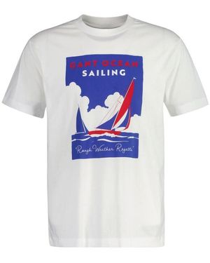 GANT Graphic SS T-Shirt - Weiß