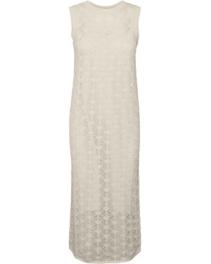Vero Moda VMNEWVERENA SL O-Neck Calf Dress Boo - Weiß