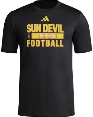 adidas S Pregame Short Sleeve T-shirt - Black